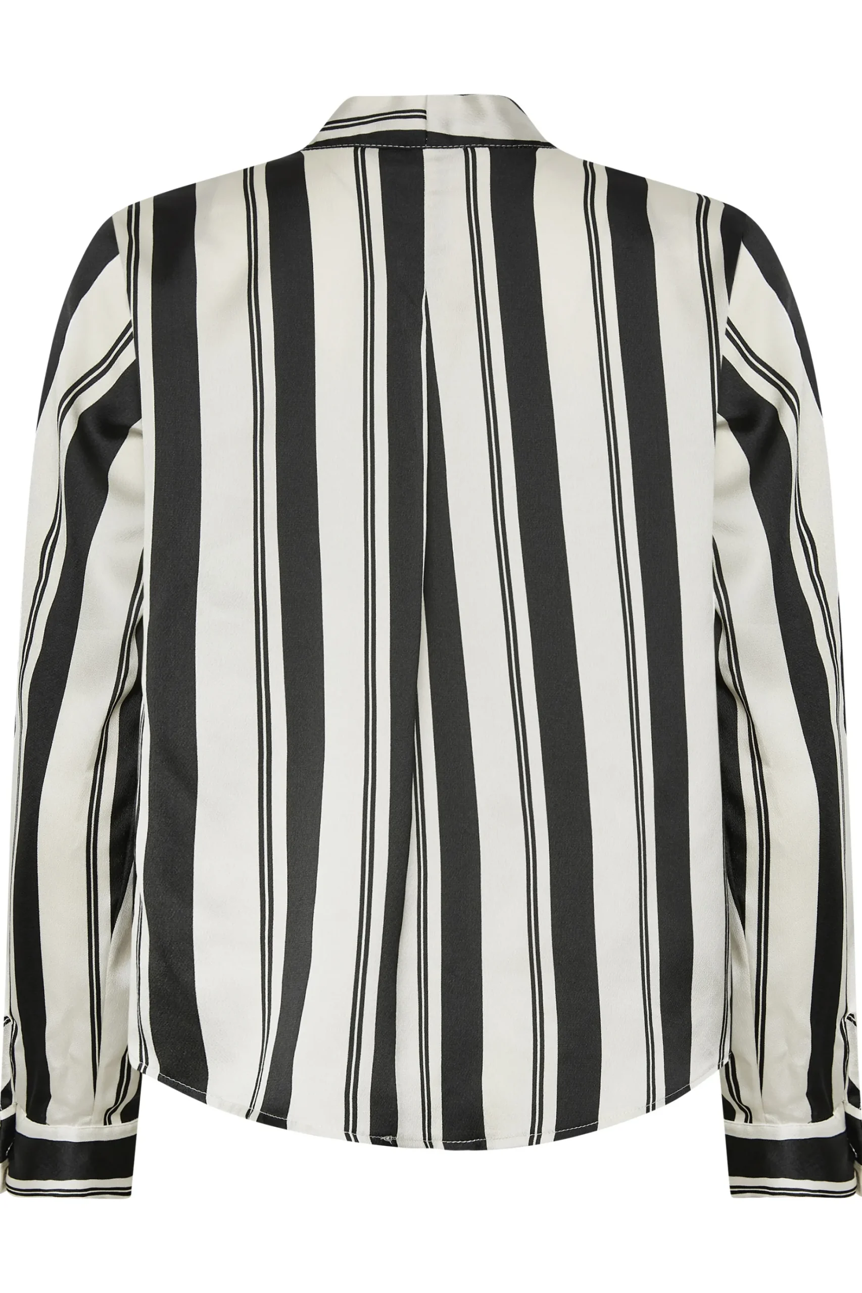 M&Co Womens M&Co Black Stripe Print Wrap Front Blouse