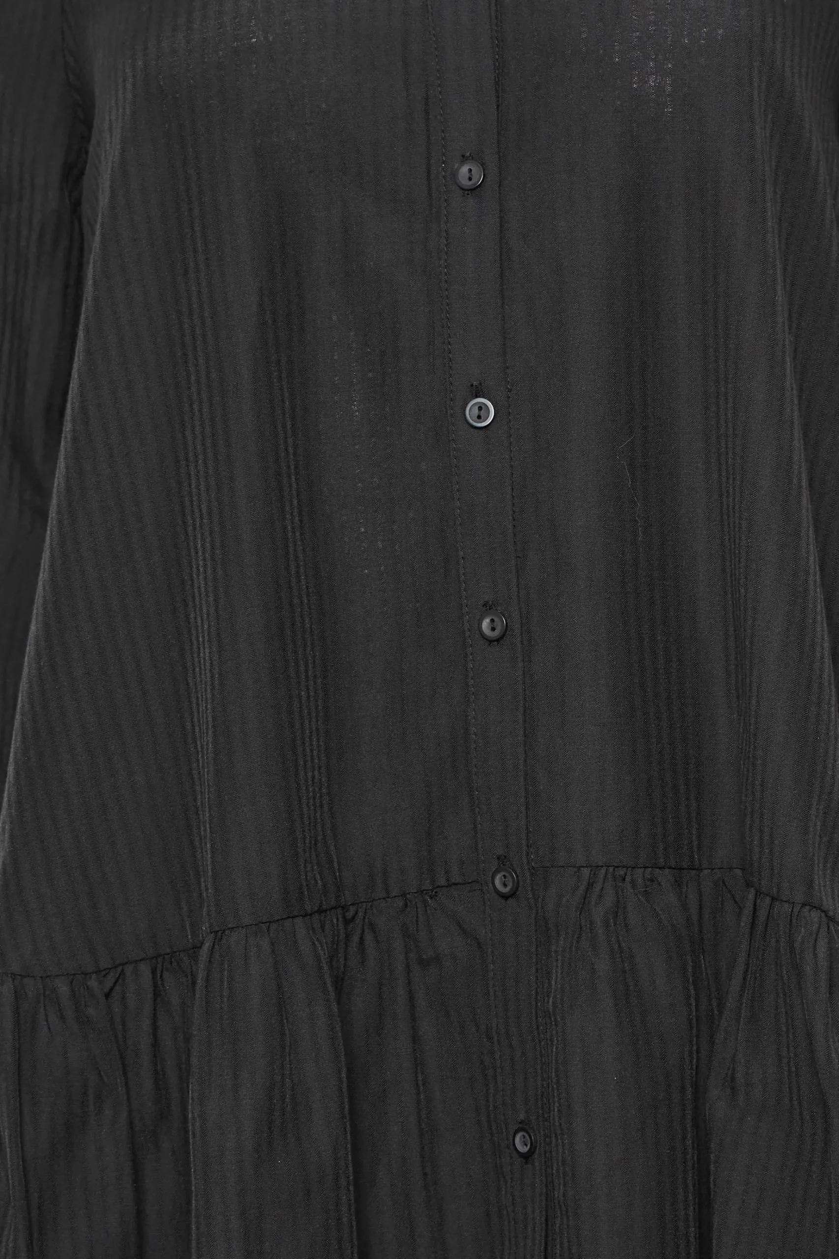 M&Co Womens M&Co Black Stripe Frill Hem Shirt