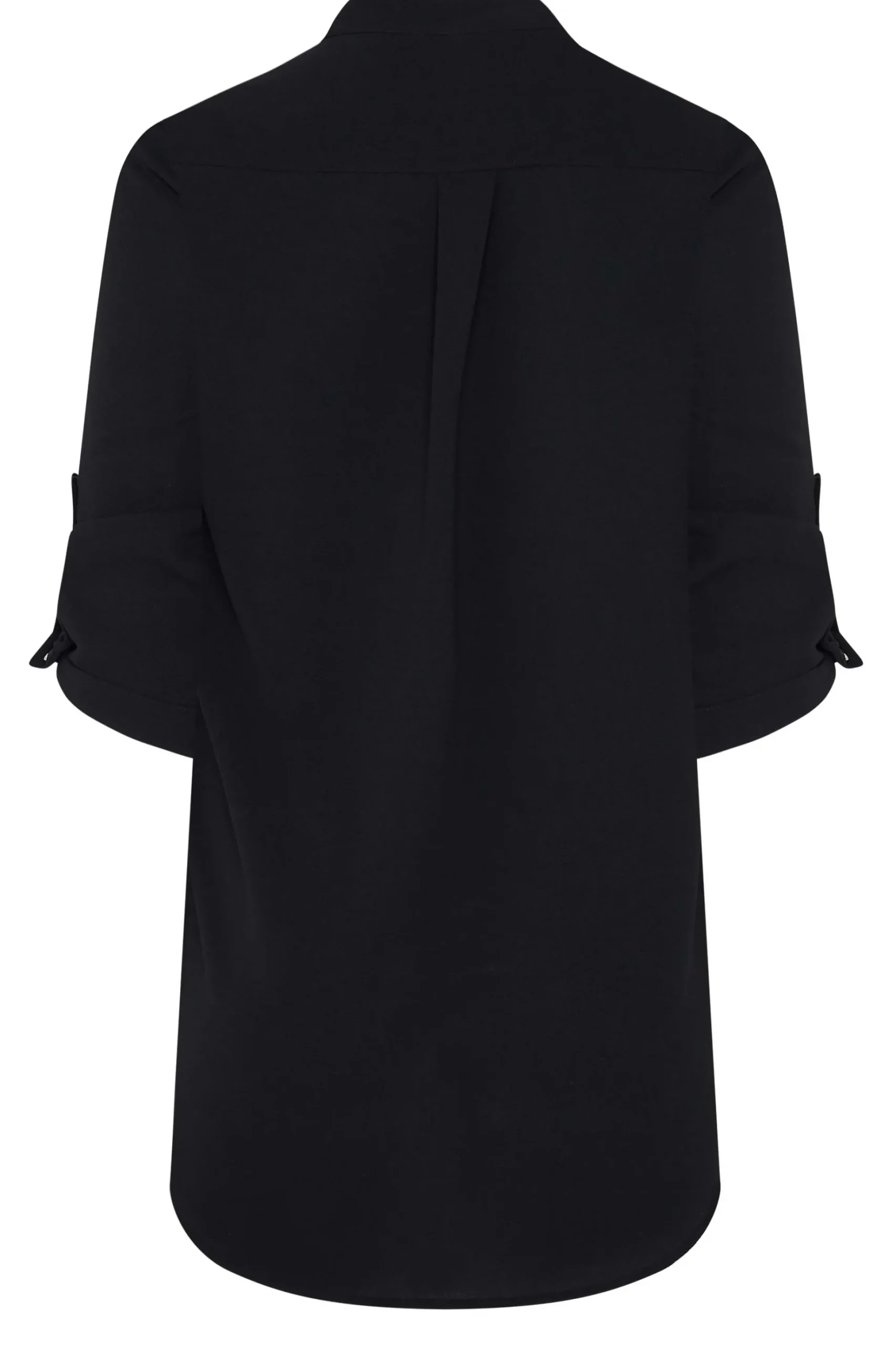 M&Co Womens M&Co Black Tab Sleeve Blouse