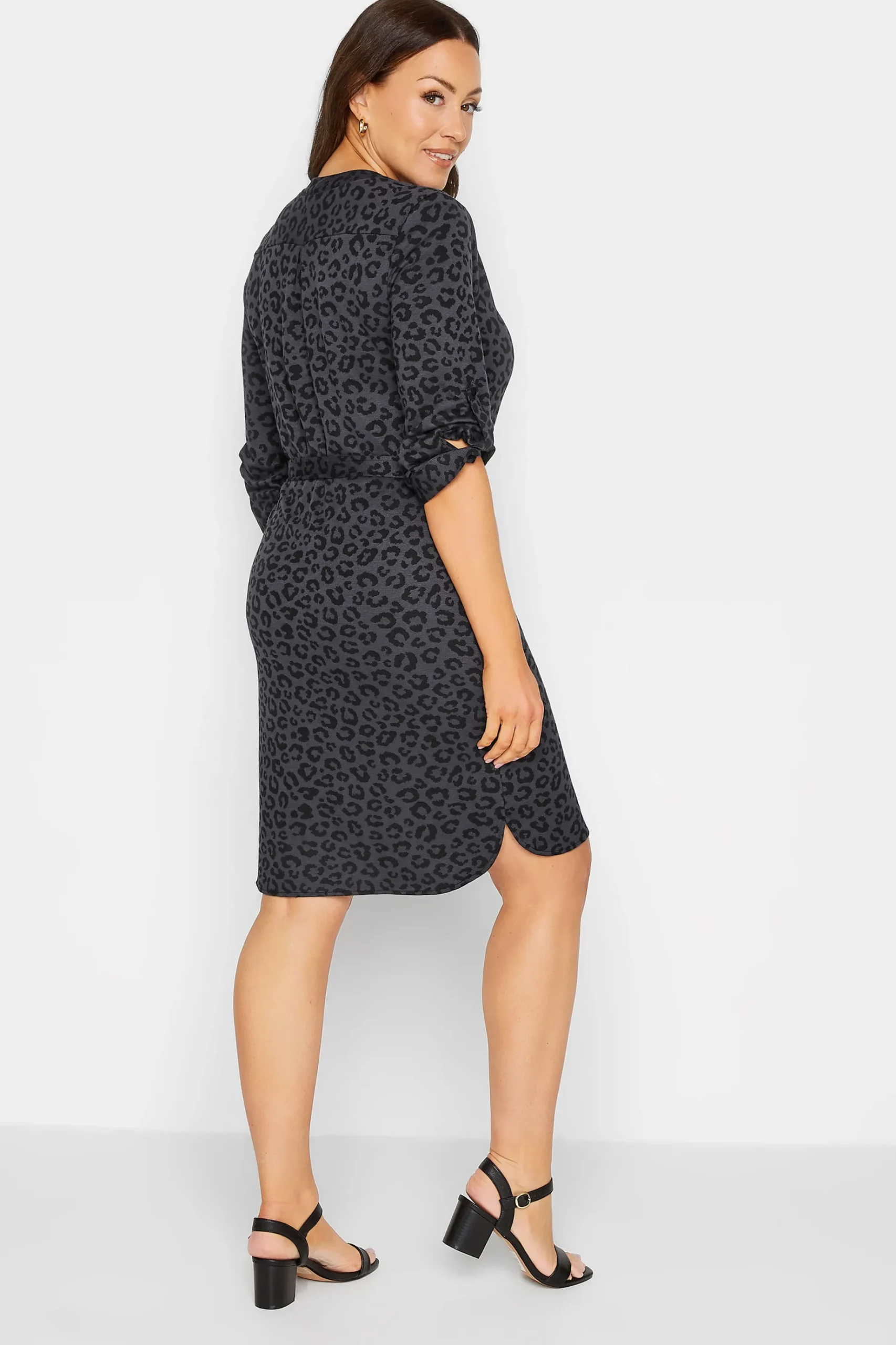 M&Co Womens M&Co Black Tie Detail Tunic Dress