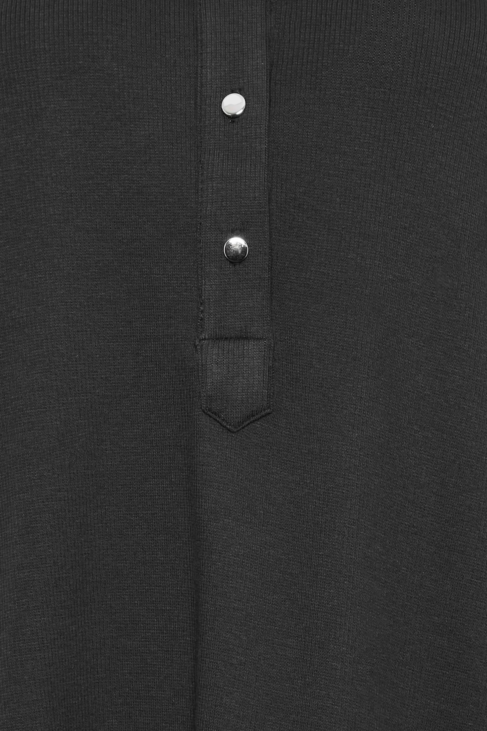 M&Co Womens M&Co Black V-Neck Half Placket Shirt