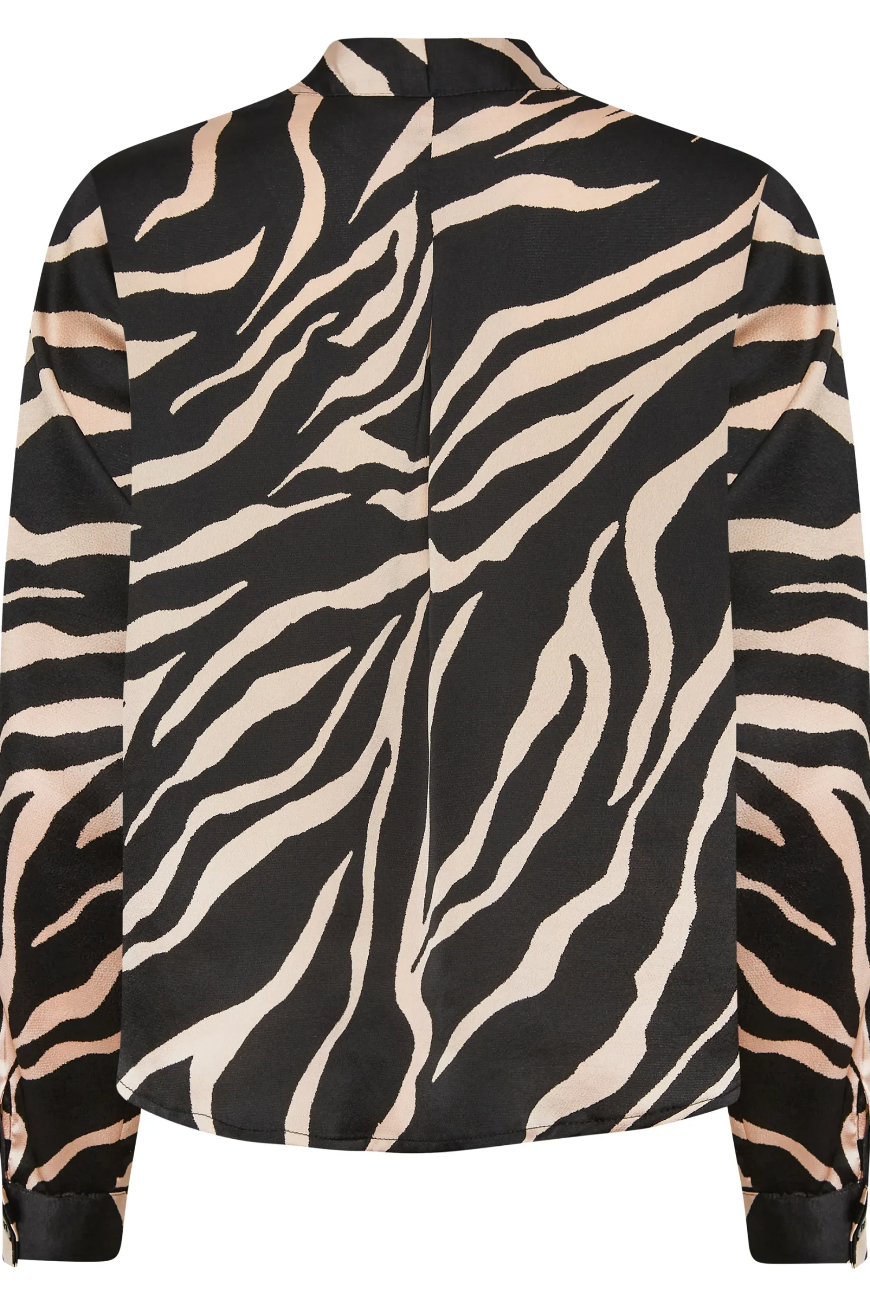 M&Co Womens M&Co Black Zebra Print Wrap Front Blouse