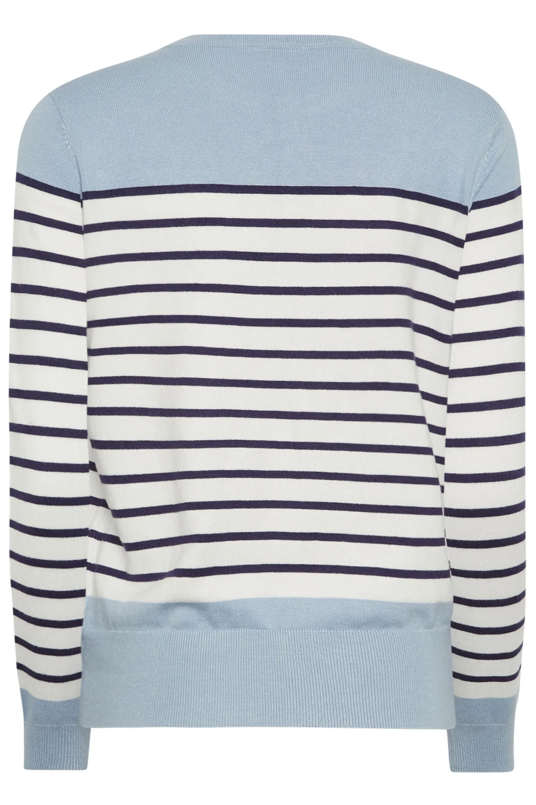 M&Co Womens M&Co Blue & White Stripe Jumper