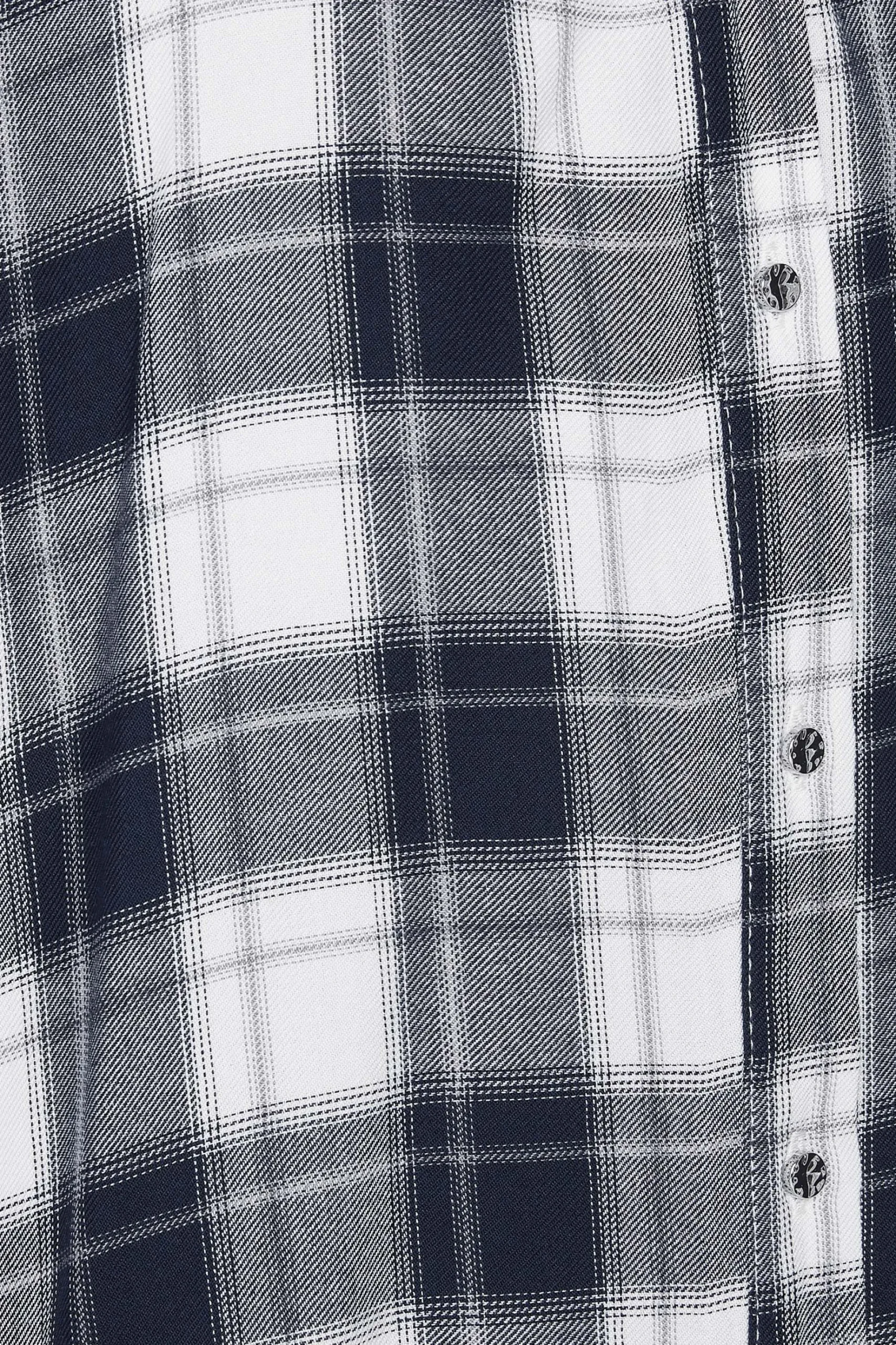M&Co Womens M&Co Blue Check Print Shirt