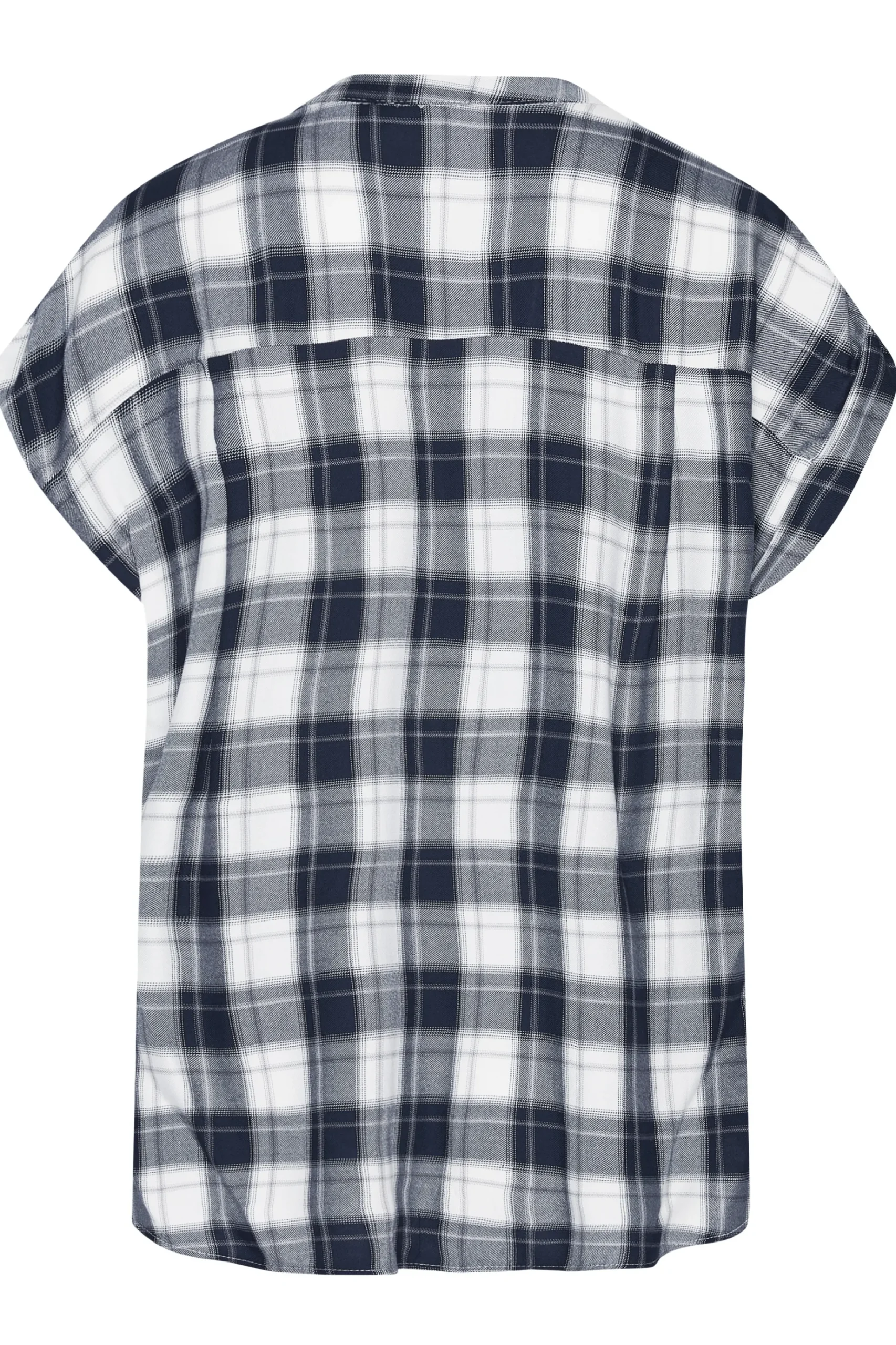 M&Co Womens M&Co Blue Check Print Shirt