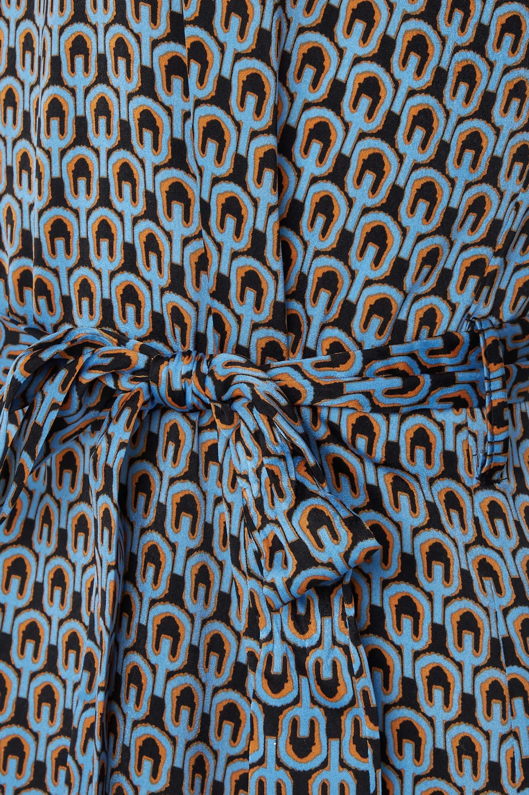 M&Co Womens M&Co Blue Geometric Print Tunic Dress