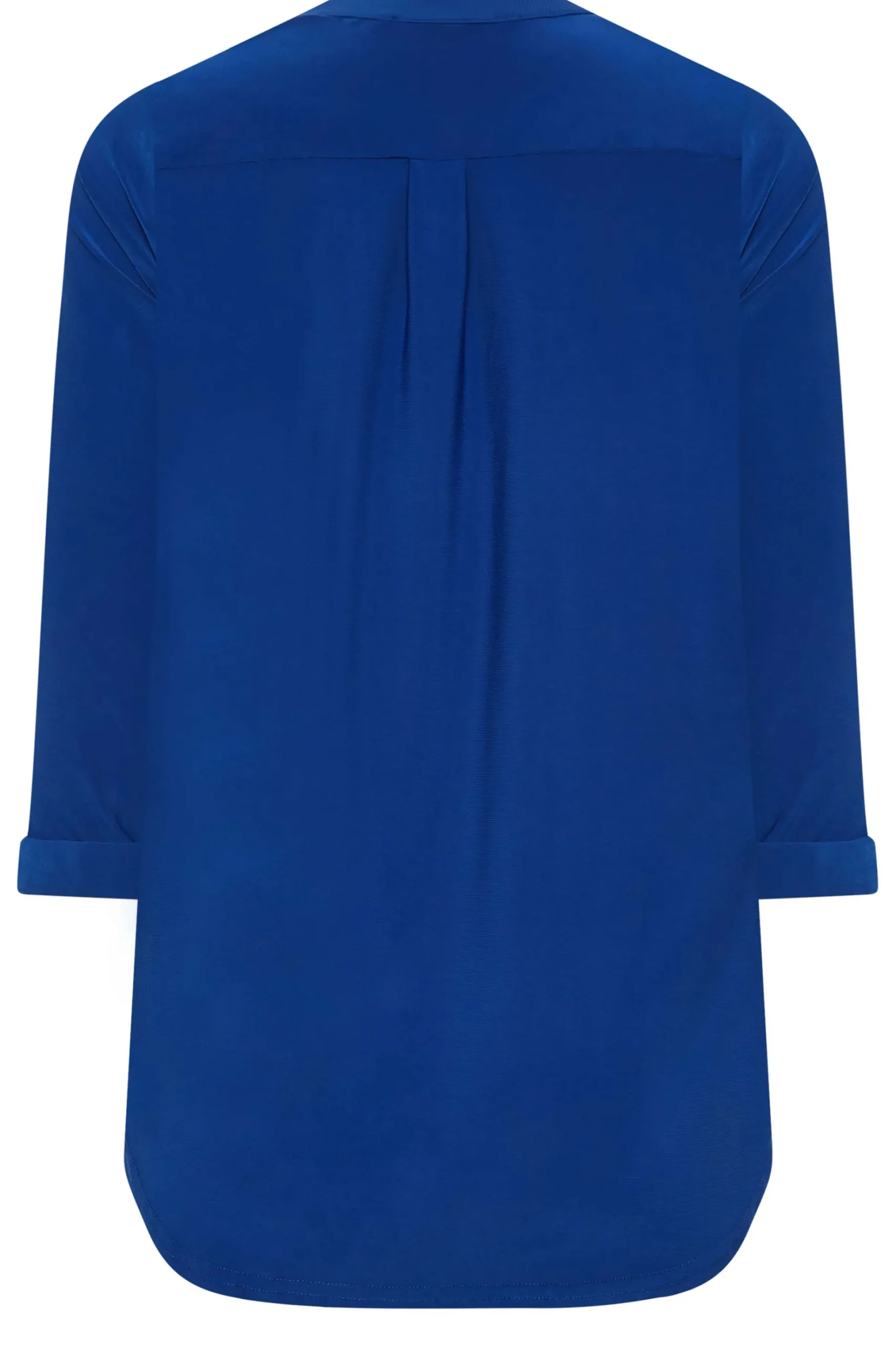 M&Co Womens M&Co Blue Half Placket Jersey Shirt