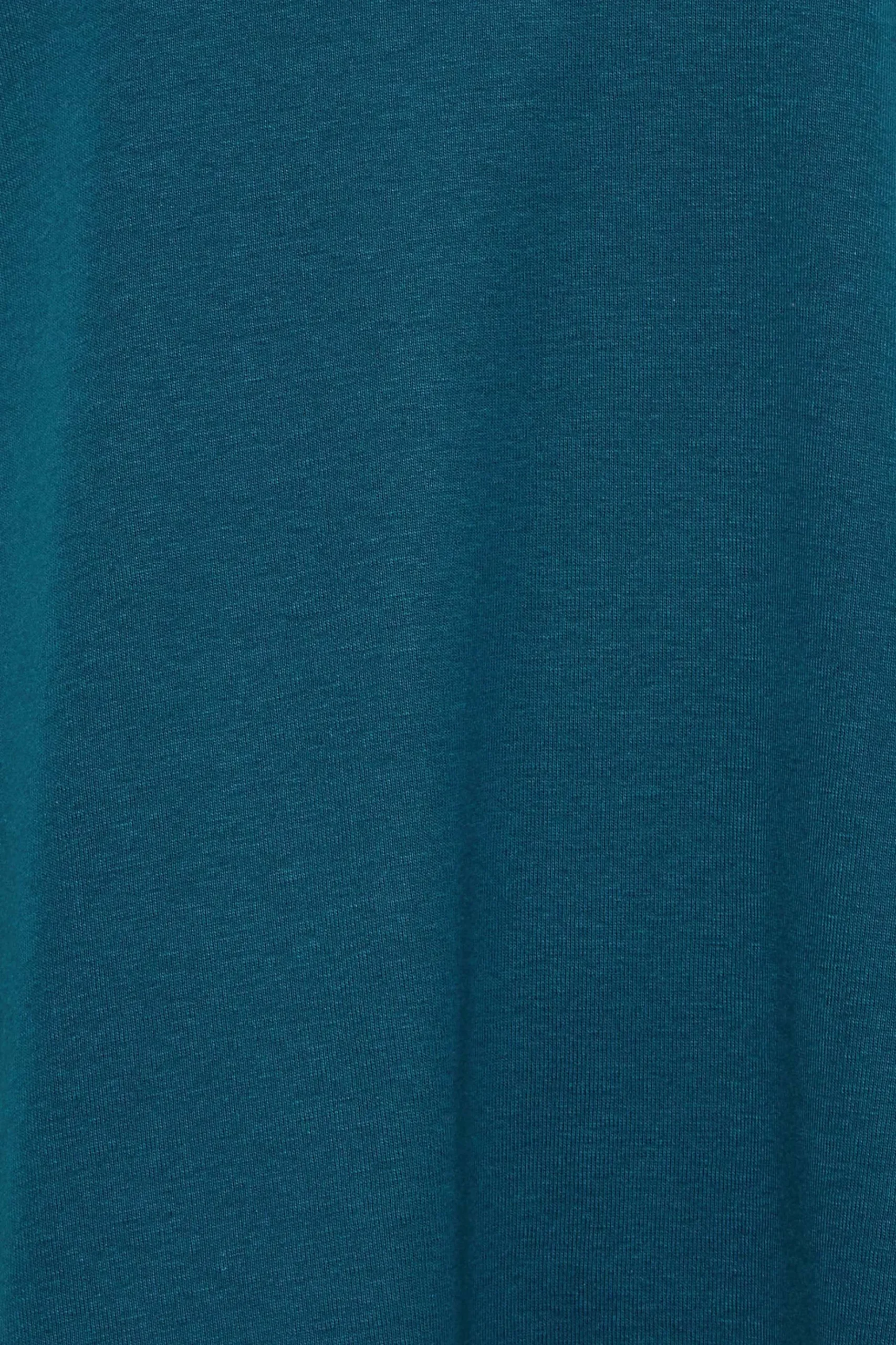 M&Co Womens M&Co Blue Long Sleeve Cotton Blend Top