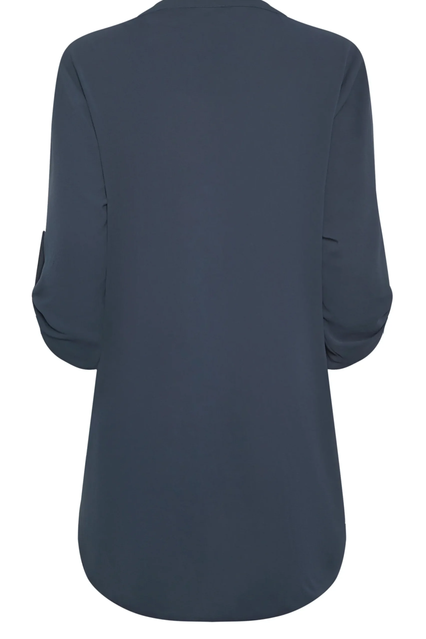 M&Co Womens M&Co Blue Long Sleeve Button Blouse