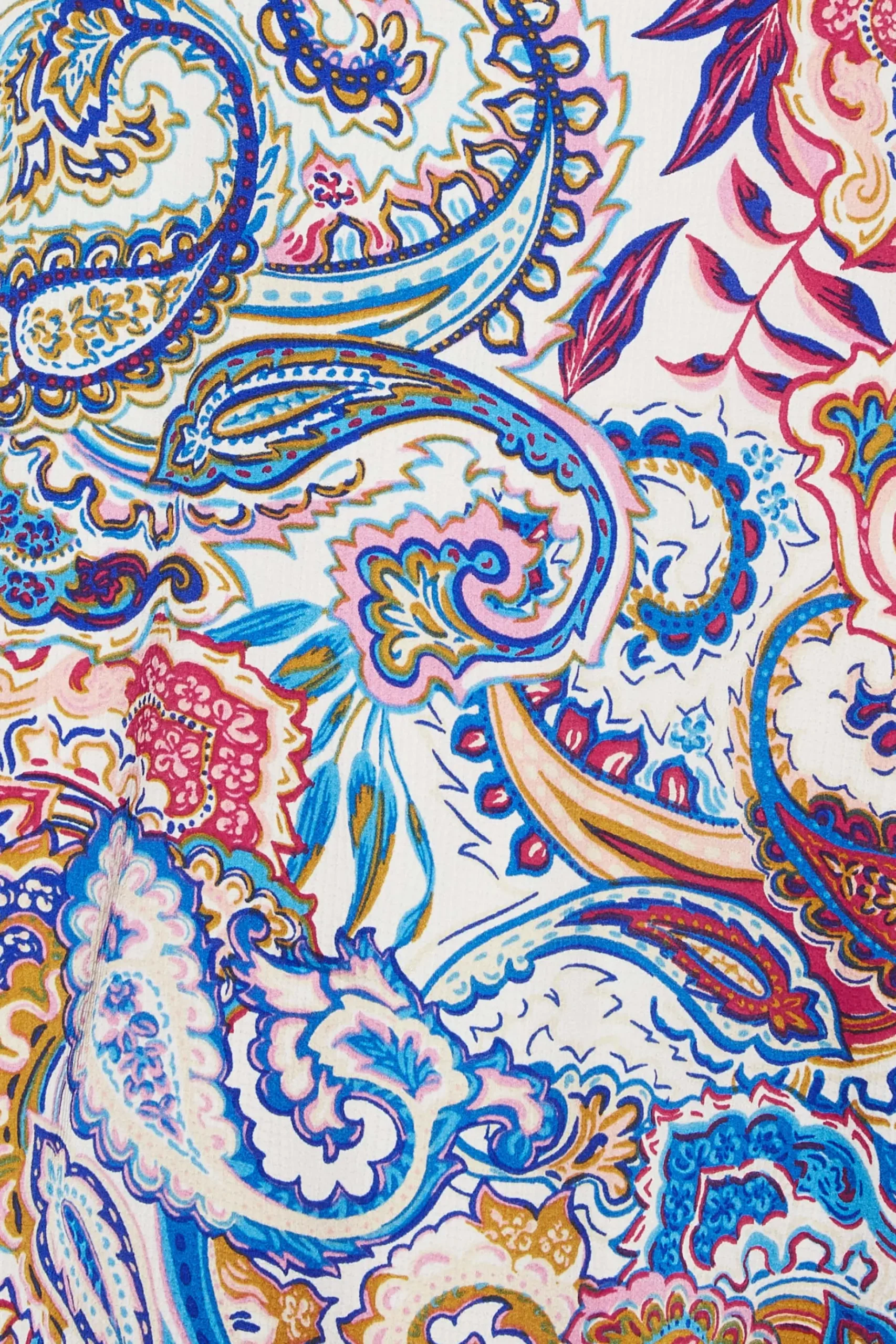 M&Co Womens M&Co Blue Paisley Print Halter Neck Blouse