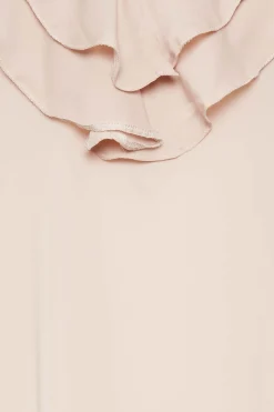 M&Co Womens M&Co Blush Pink Frill Front Blouse