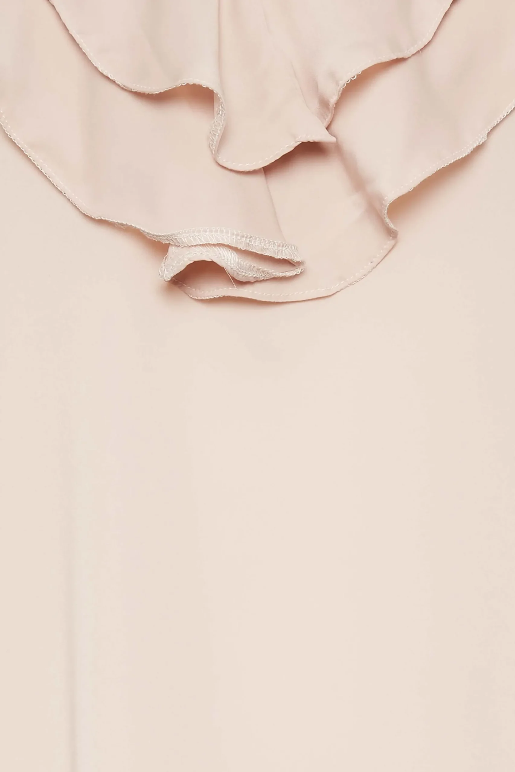 M&Co Womens M&Co Blush Pink Frill Front Blouse