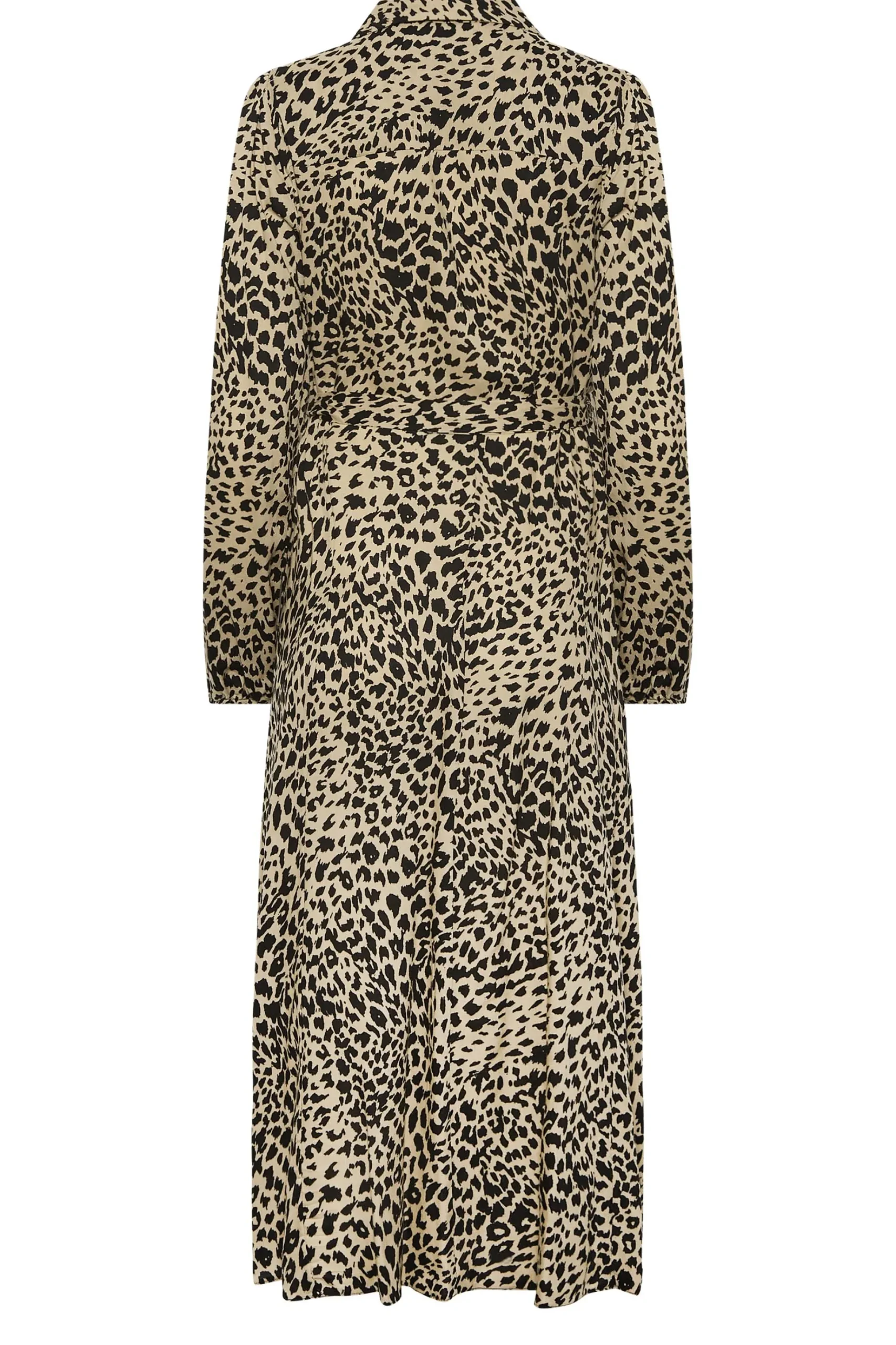 M&Co Womens M&Co Brown Leopard Print Midaxi Shirt Dress