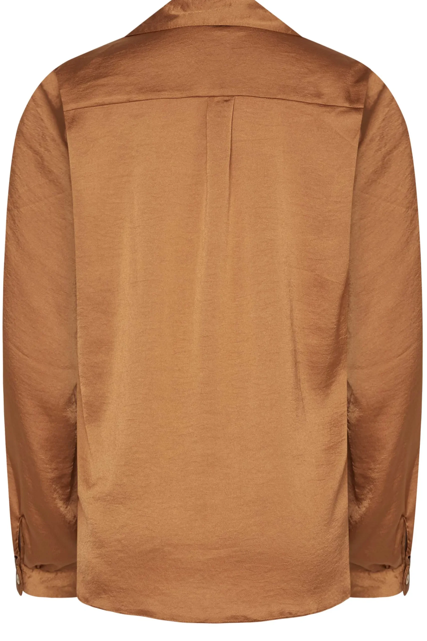M&Co Womens M&Co Brown Satin Shirt
