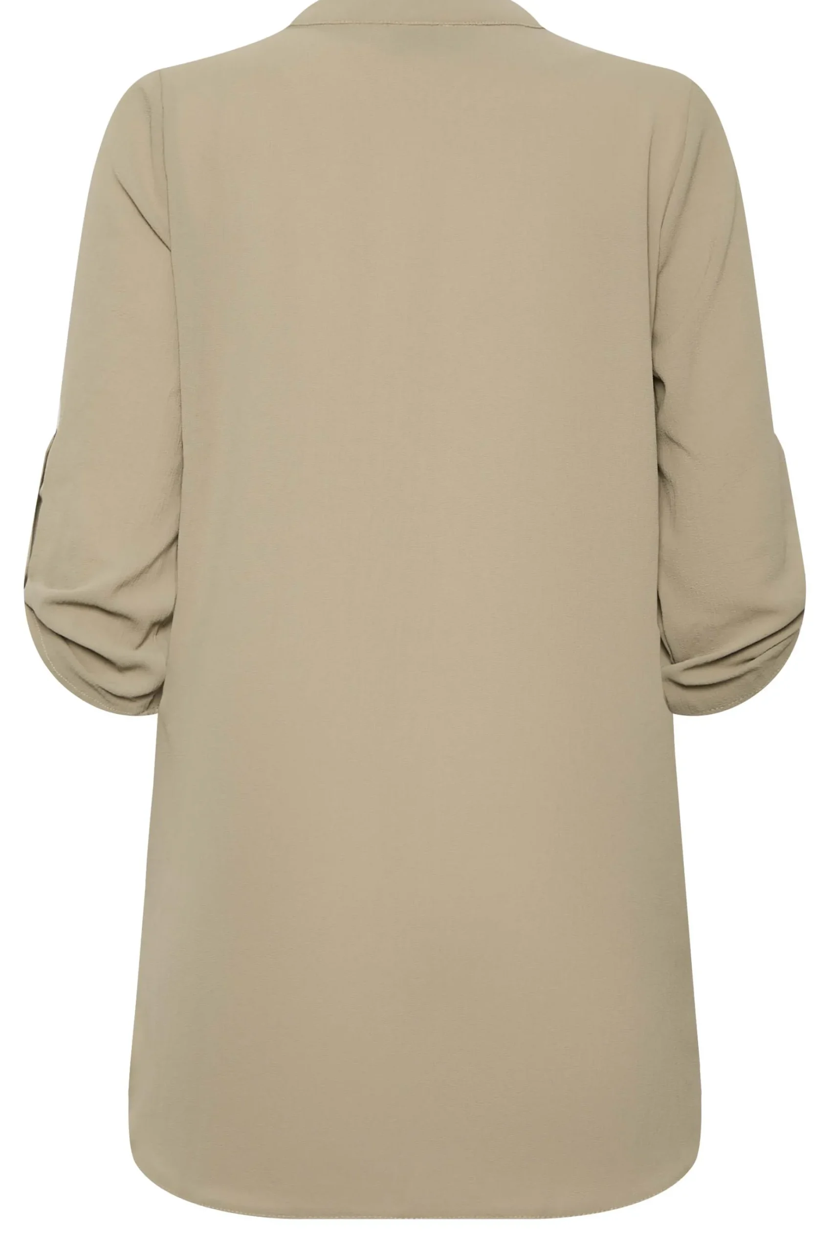 M&Co Womens M&Co Brown Statement Button Tab Sleeve Shirt