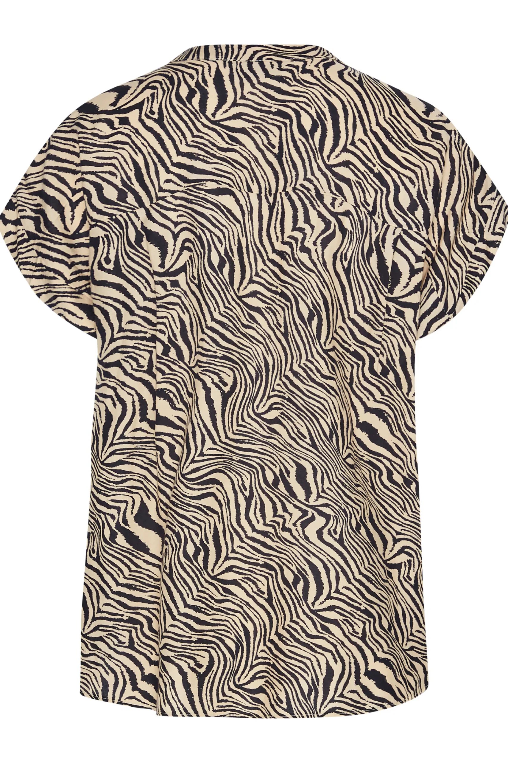 M&Co Womens M&Co Brown Zebra Print Shirt