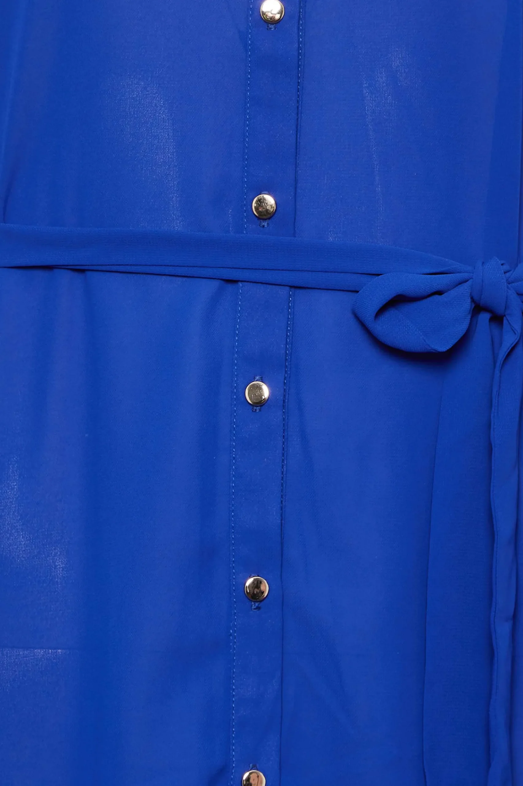 M&Co Womens M&Co Cobalt Blue Tie Waist Blouse