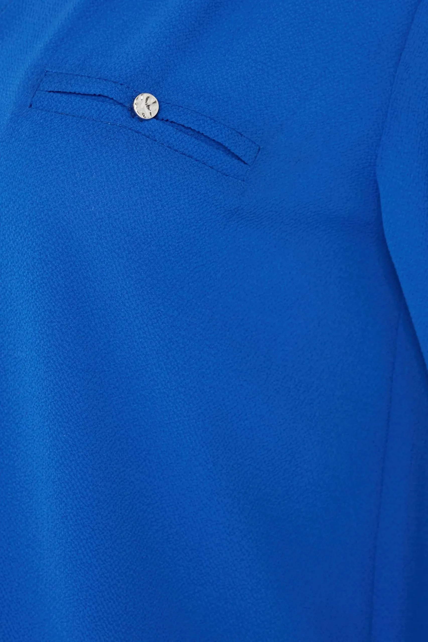 M&Co Womens M&Co Cobalt Blue Tab Sleeve Blouse