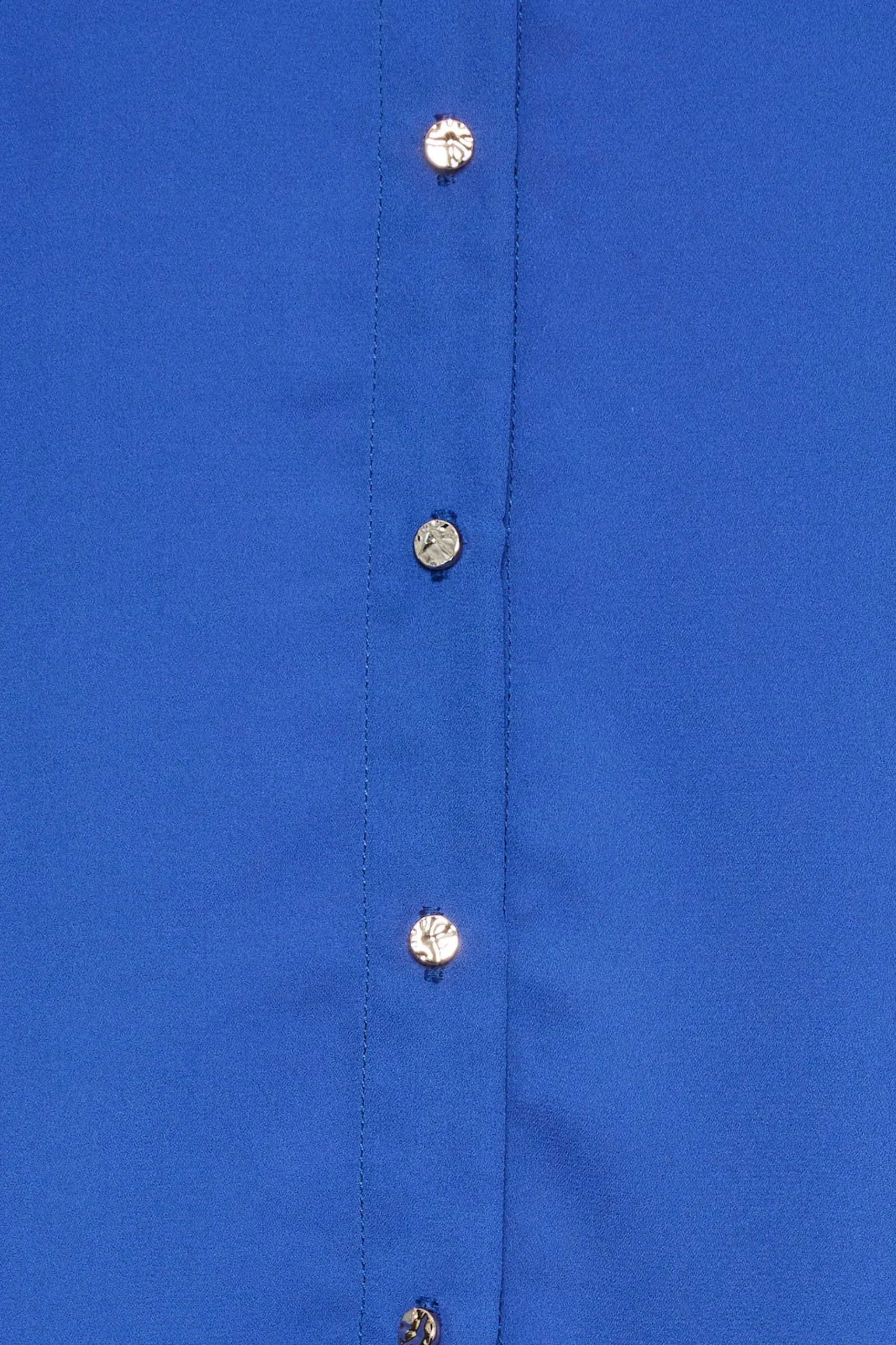 M&Co Womens M&Co Cobalt Blue Button Through Tunic Shirt