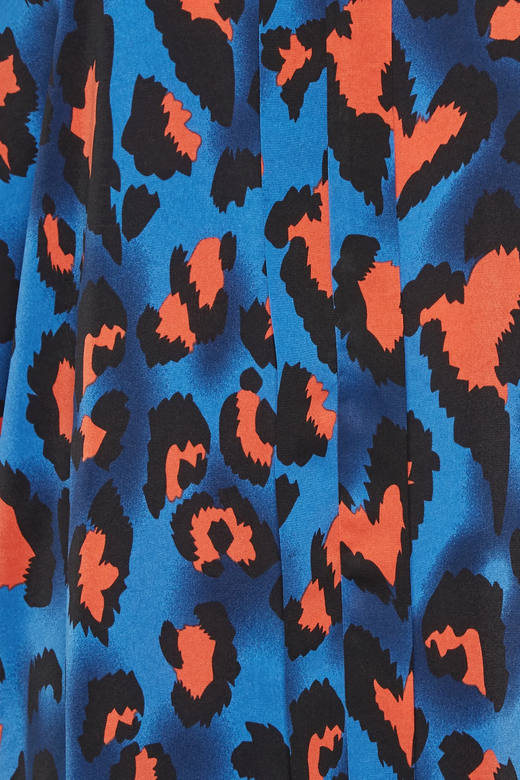 M&Co Womens M&Co Cobalt Blue Leopard Print Blouse