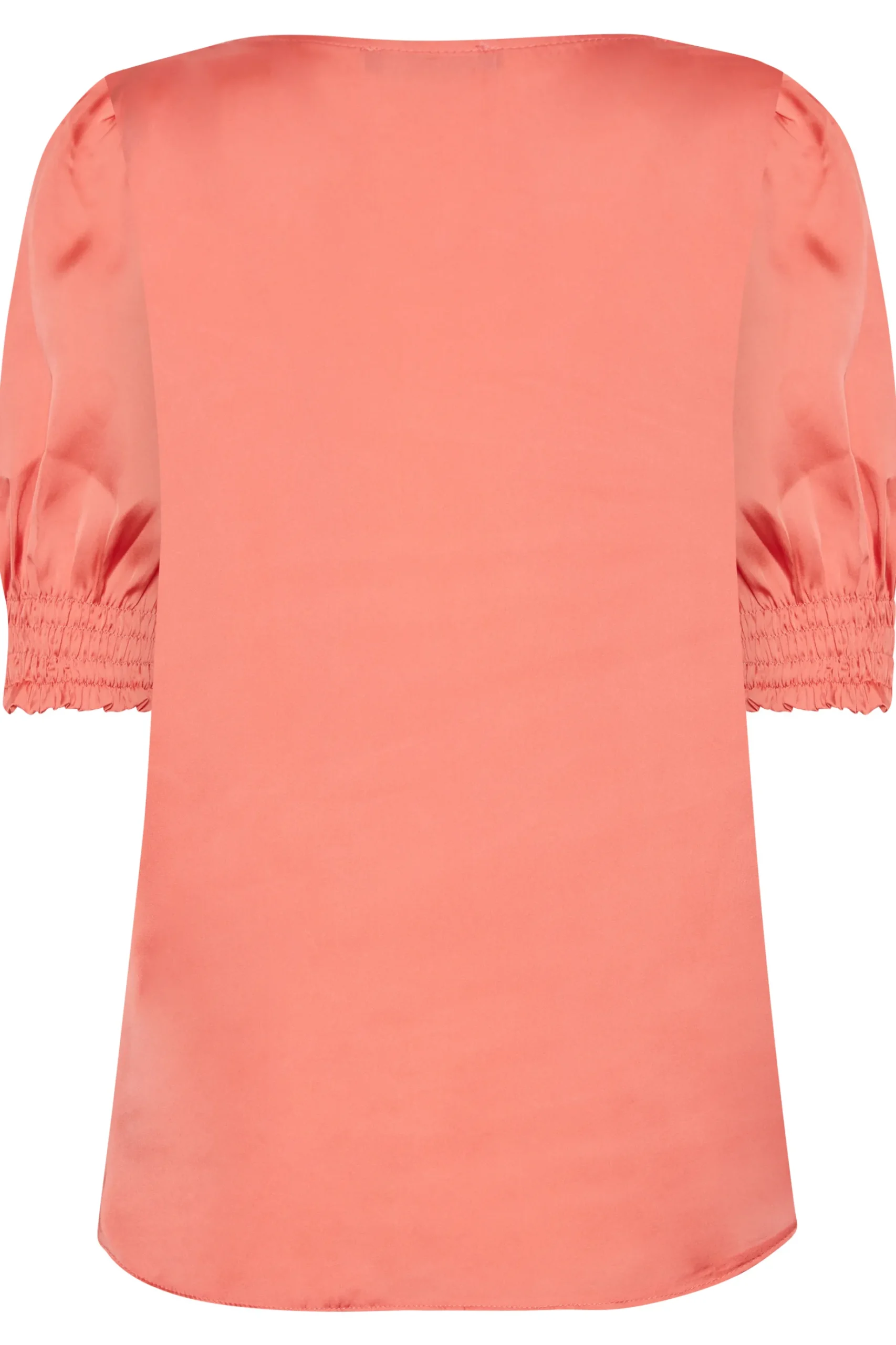 M&Co Womens M&Co Coral Pink Frill Front Blouse