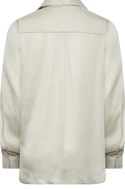 M&Co Womens M&Co Cream Satin V-Neck Blouse