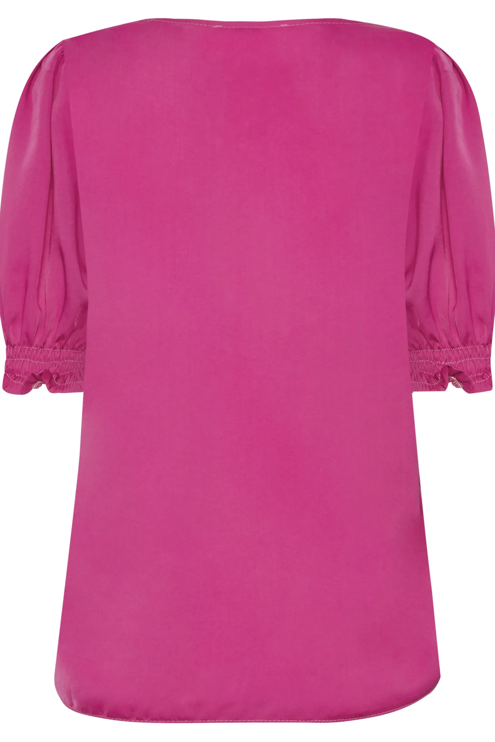 M&Co Womens M&Co Dark Pink Frill Front Blouse