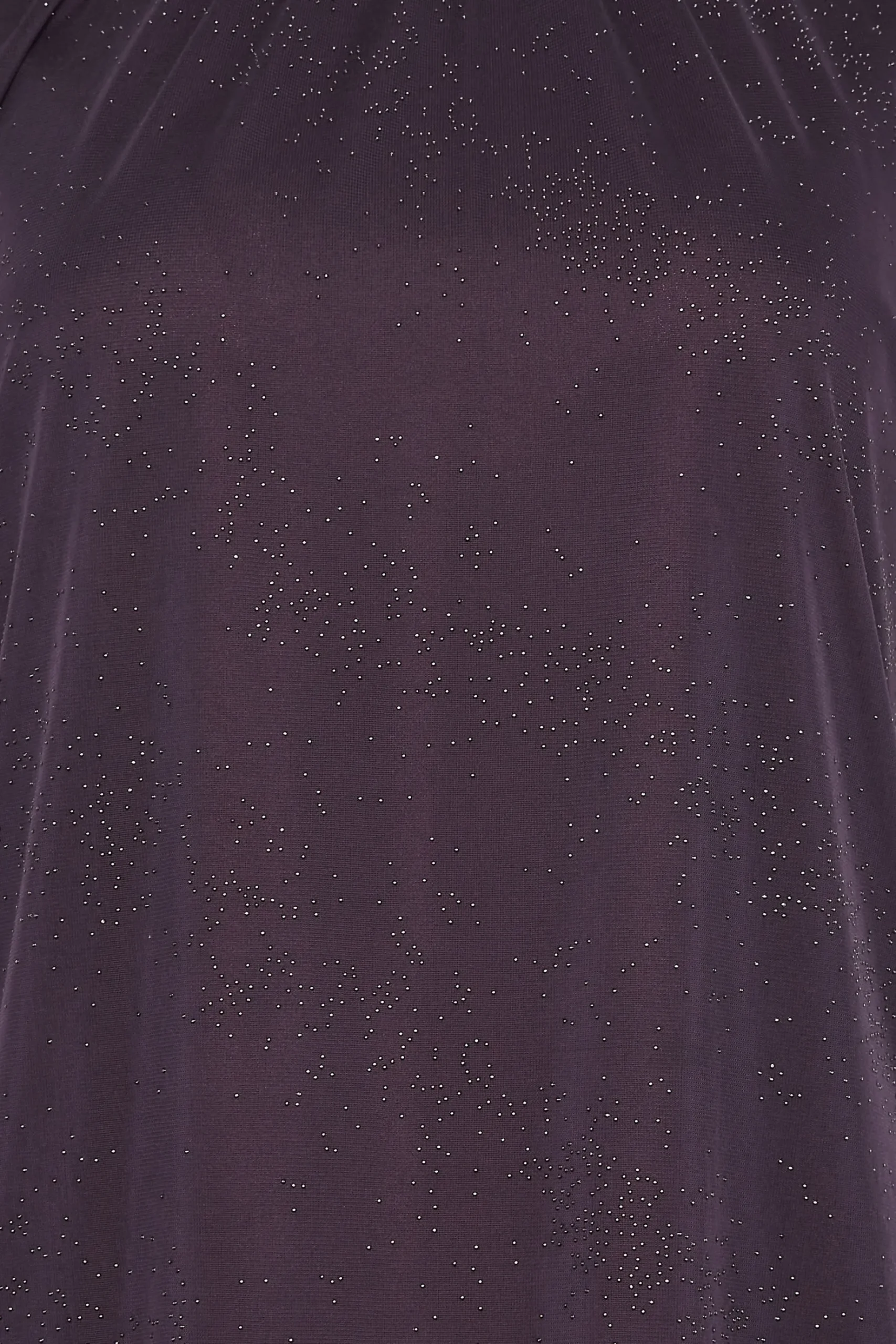 M&Co Womens M&Co Dark Purple Tie Neck Blouse