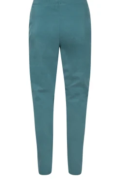 M&Co Womens M&Co Denim Blue Stretch Bengaline Trousers