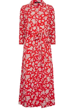 M&Co Womens M&Co Floral Print Button Through Midi Dress