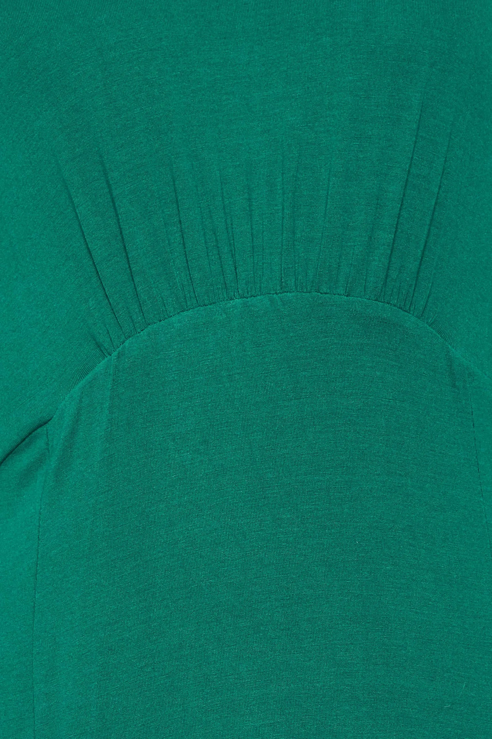 M&Co Womens M&Co Forest Green Angel Sleeve Split Hem Midi Dress