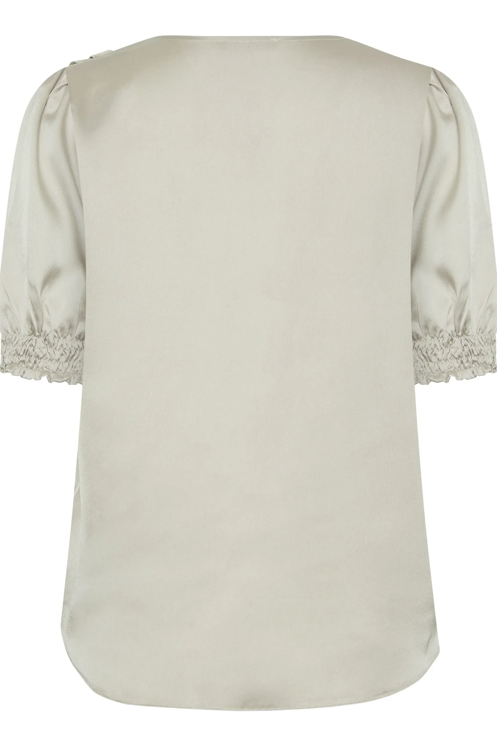 M&Co Womens M&Co Gold Frill Front Satin Blouse