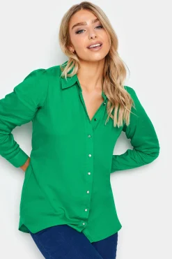 M&Co Womens M&Co Green Button Through Tunic Shirt
