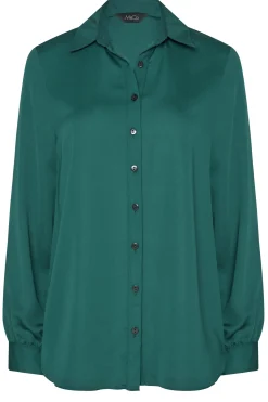 M&Co Womens M&Co Green Button Through Shirt