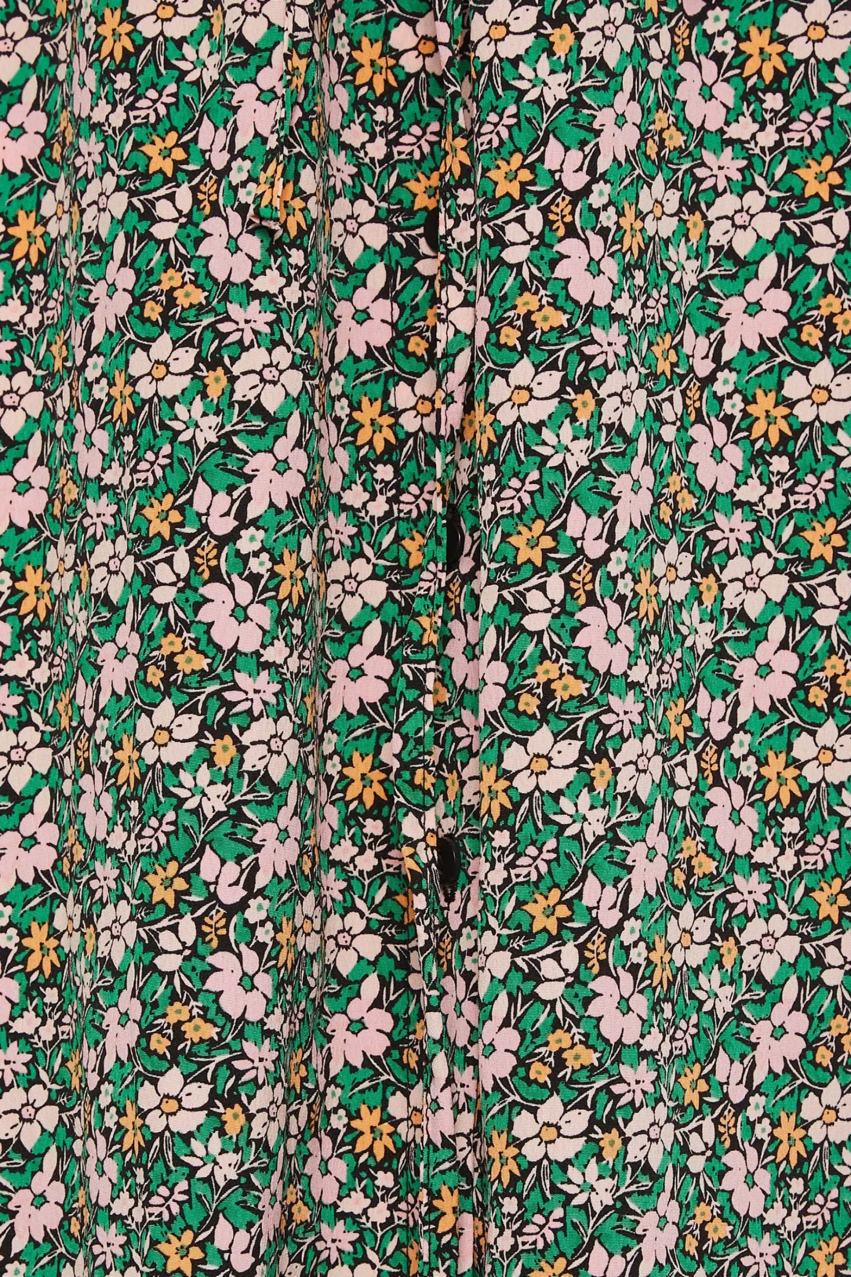 M&Co Womens M&Co Green Floral Print Midi Shirt Dress