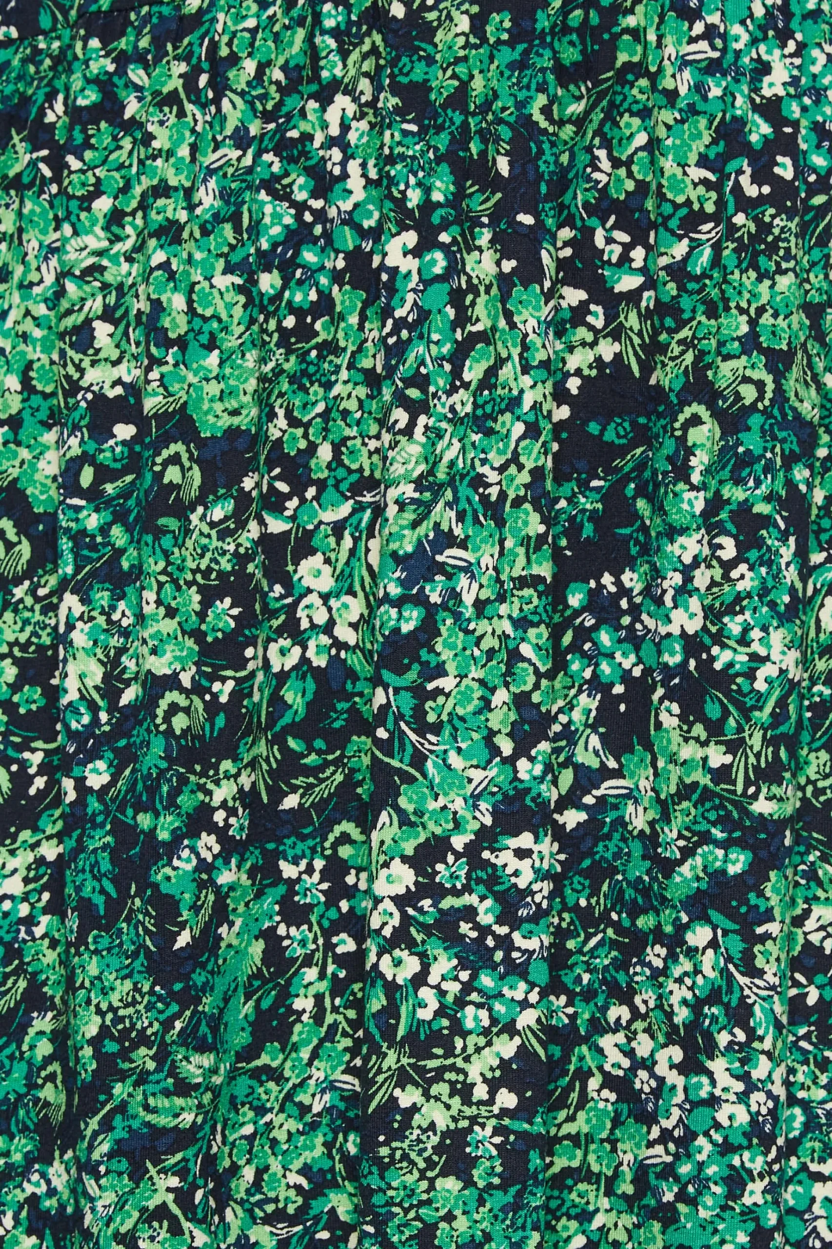 M&Co Womens M&Co Green Floral Half Placket Midi Smock Dress