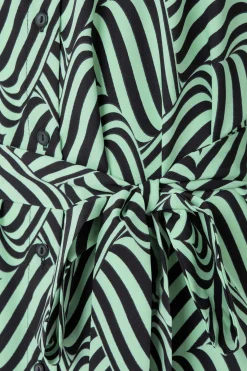 M&Co Womens M&Co Green Geometric Print Shirt Dress