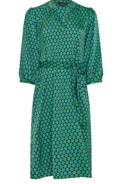 M&Co Womens M&Co Green Geometric Print Tunic Dress