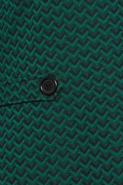 M&Co Womens M&Co Green Jacquard Shift Dress