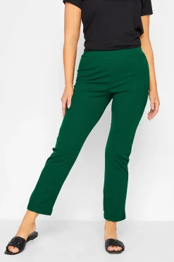 M&Co Womens M&Co Green Stretch Tapered Trousers