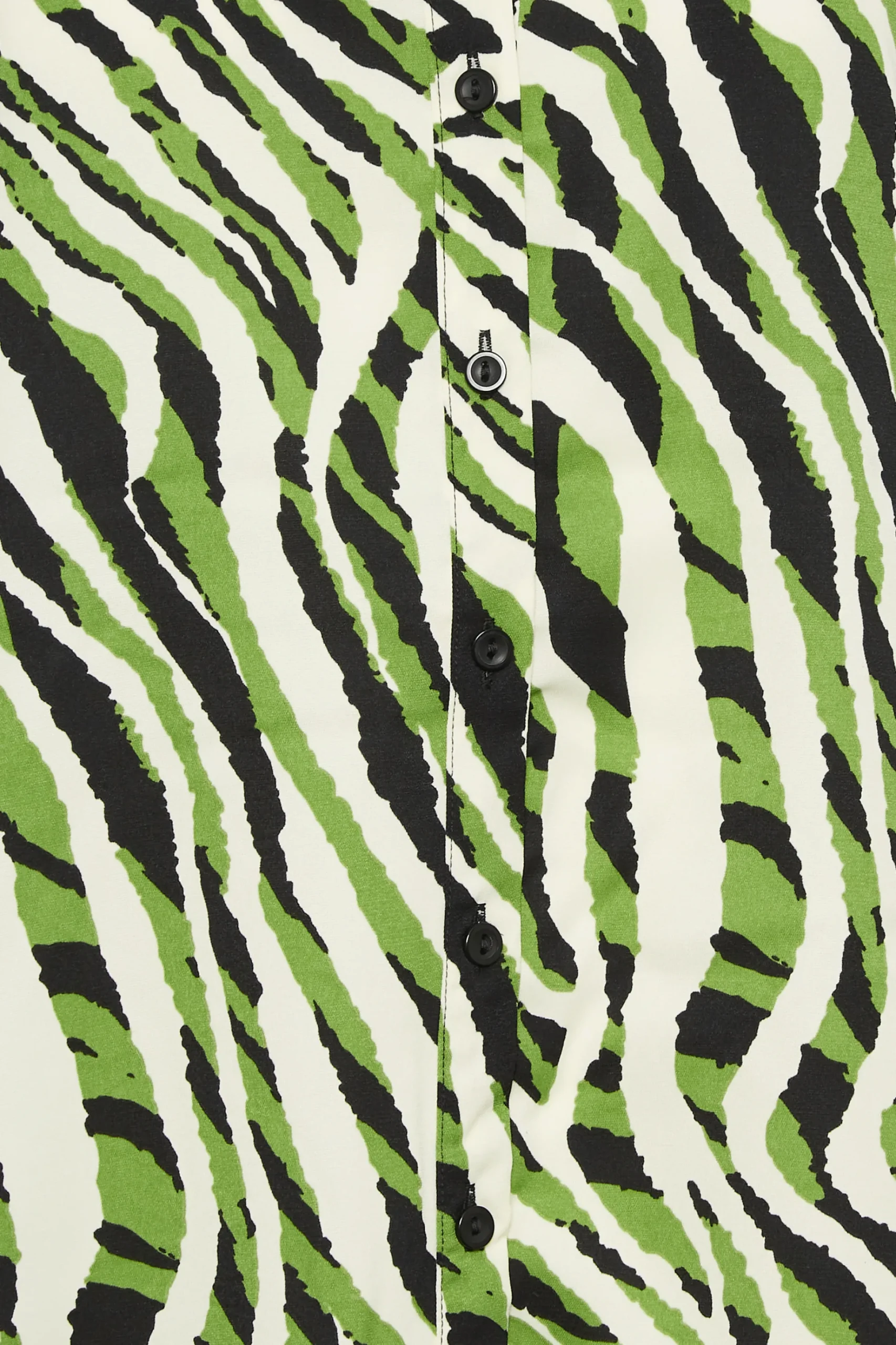 M&Co Womens M&Co Green Zebra Print Long Sleeve Shirt