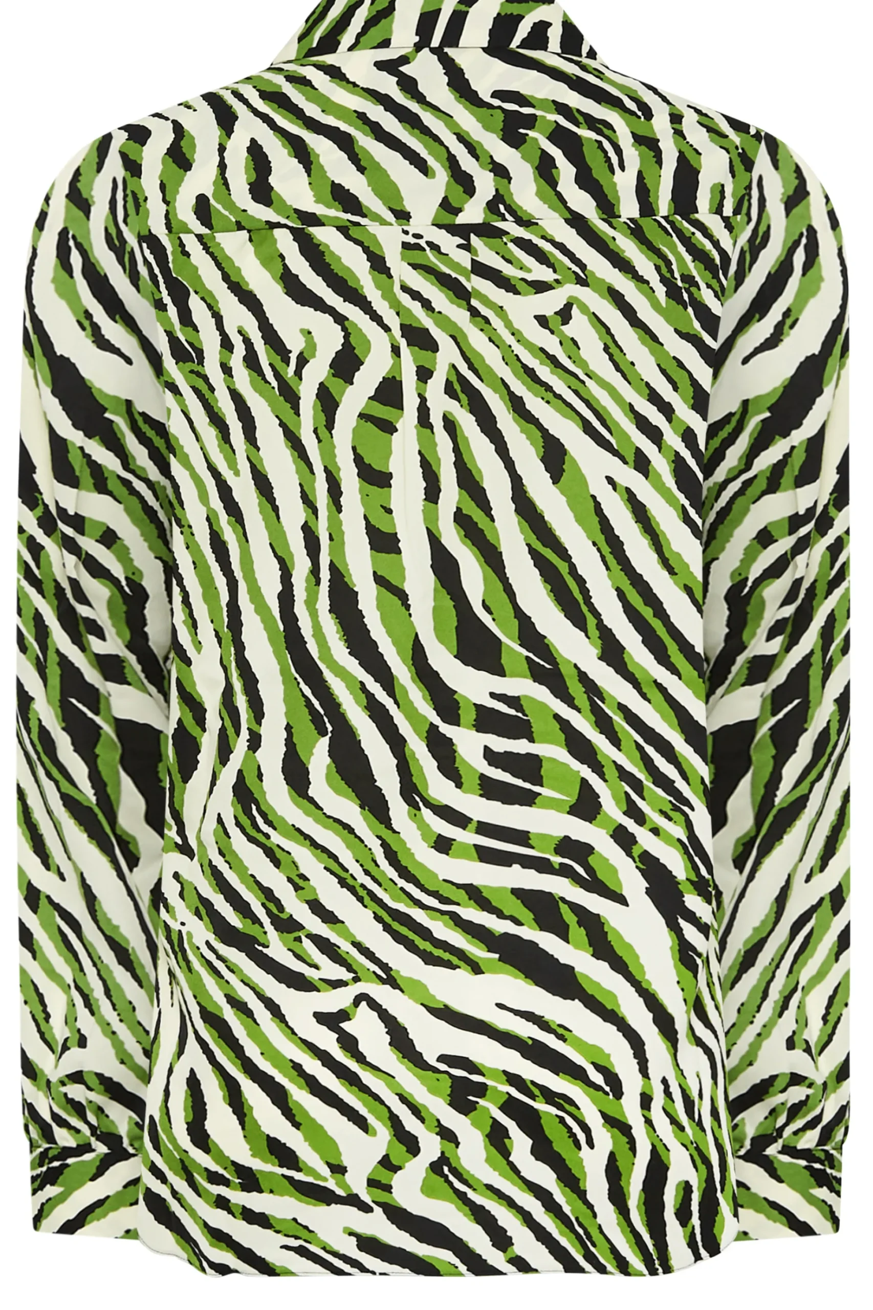 M&Co Womens M&Co Green Zebra Print Long Sleeve Shirt