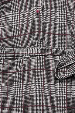 M&Co Womens M&Co Grey Check Tie Waist Tunic Dress