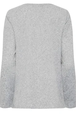 M&Co Womens M&Co Grey Sequin Star Soft Touch Jumper