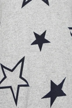 M&Co Womens M&Co Grey Star Print Jumper