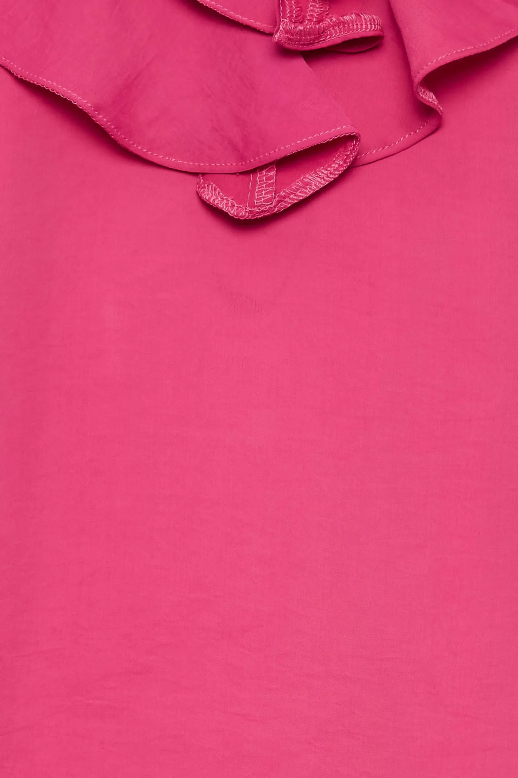 M&Co Womens M&Co Hot Pink Frill Front Blouse