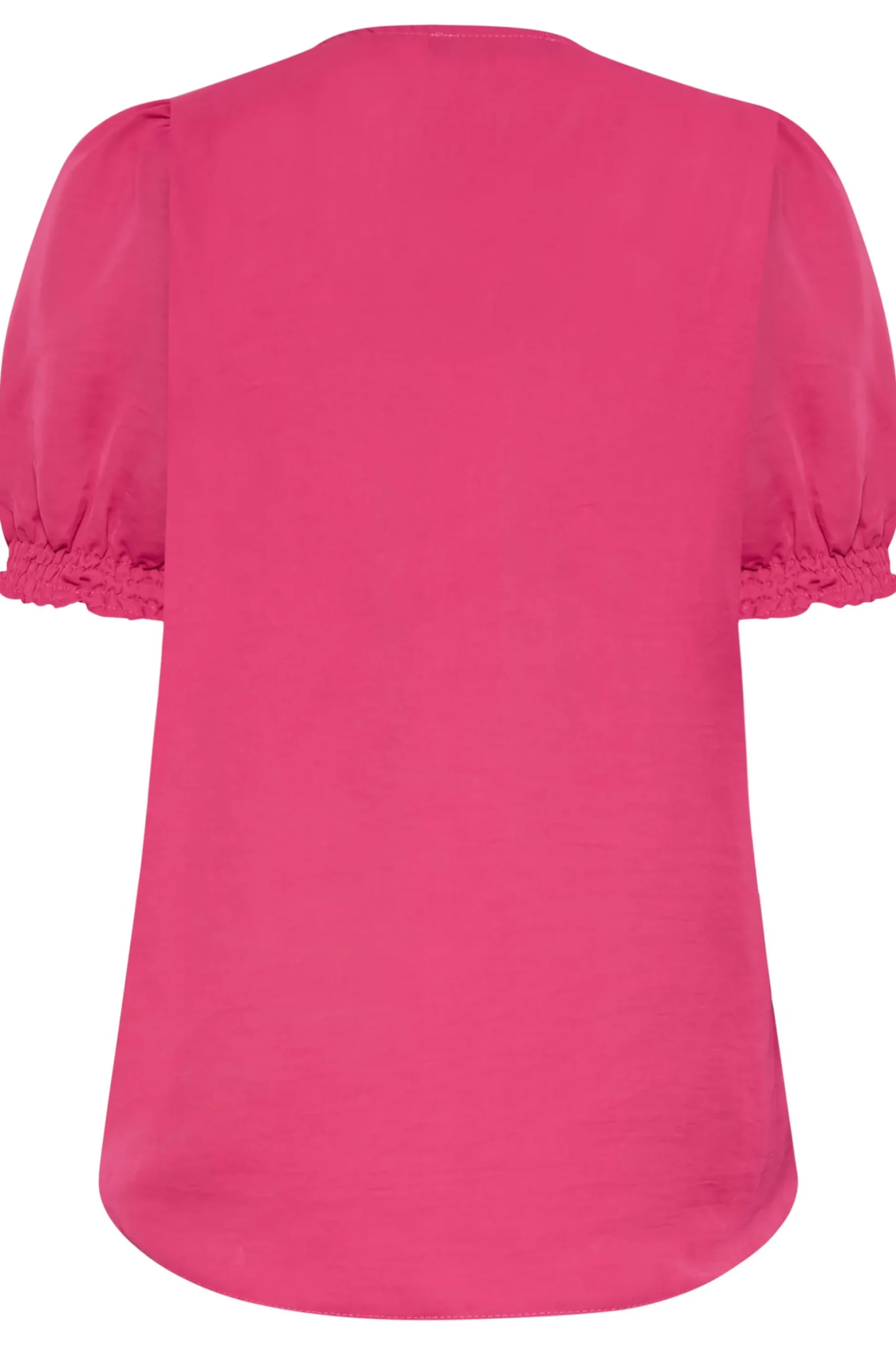 M&Co Womens M&Co Hot Pink Frill Front Blouse