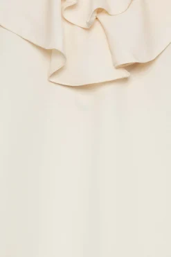 M&Co Womens M&Co Ivory White Frill Blouse