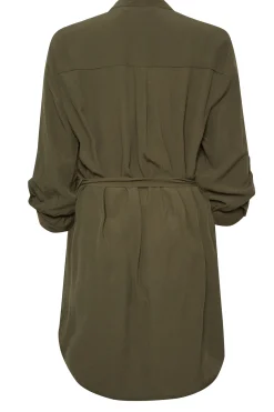 M&Co Womens M&Co Khaki Green Tie Waist Blouse