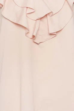 M&Co Womens M&Co Light Pink Frill Front Blouse